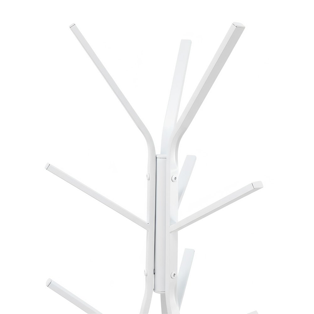 علاقة ملابس معدن برفوف خشبية مودرن أبيض علاقة ملابس معدن برفوف خشبية مودرن أبيض