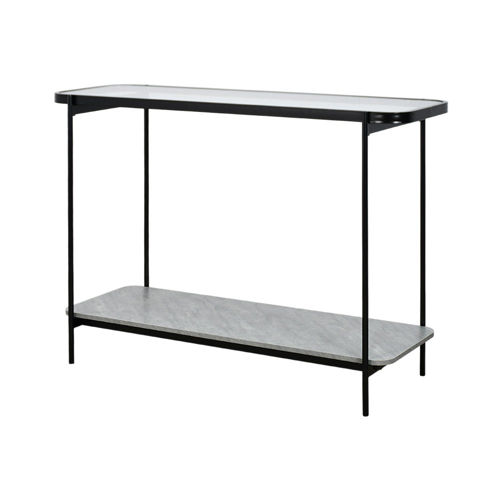 مدخل استقبال 2 دور خشب بسطح زجاجي 120 سم مدخل استقبال 2 دور خشب بسطح زجاجي 120 سم