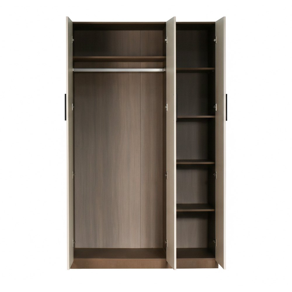 دولاب ملابس خشبي مودرن 3 باب 120×200 سم