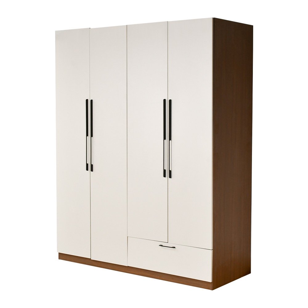 دولاب ملابس خشبي مودرن 4 باب 160×200 سم