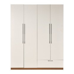 دولاب ملابس خشبي مودرن 4 باب 160×200 سم