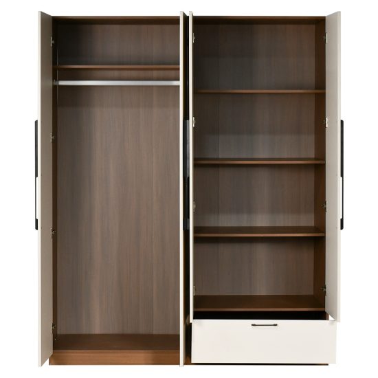دولاب ملابس خشبي مودرن 4 باب 160×200 سم دولاب ملابس خشبي مودرن 4 باب 160×200 سم