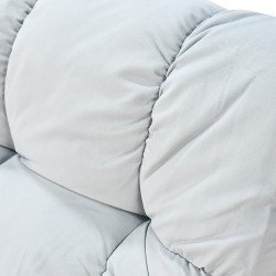 كرسي استرخاء فخم هزاز دوار بحامل جوال رمادي فاتح كرسي استرخاء فخم هزاز دوار بحامل جوال رمادي فاتح