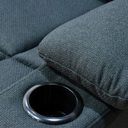 كرسي استرخاء هزاز دوار قماشي مودرن رمادي غامق كرسي استرخاء هزاز دوار قماشي مودرن رمادي غامق