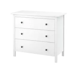 خزانة 3 أدراج أبيض 90x80 سم خزانة 3 أدراج أبيض 90x80 سم