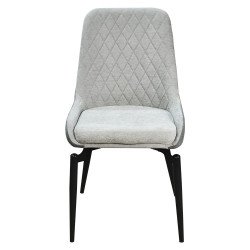 طاولة طعام خشب بأرجل معدنية 10 كراسي رمادي طاولة طعام خشب بأرجل معدنية 10 كراسي رمادي