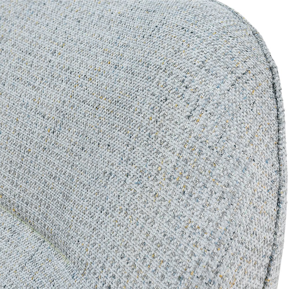 كرسي استرخاء فخم هزاز دوار قماشي مودرن رمادي