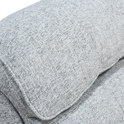 كرسي استرخاء فاخر هزار دوار بحامل جوال رمادي