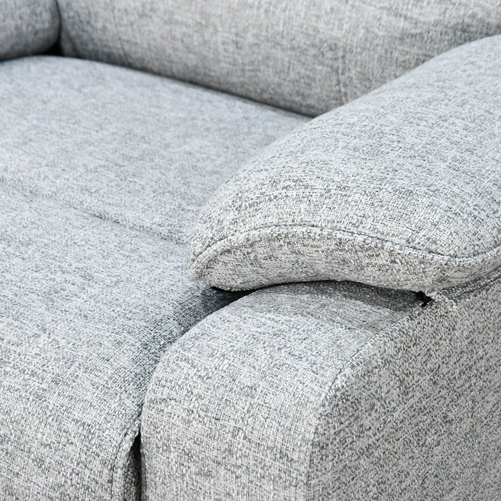 كرسي استرخاء فاخر هزار دوار بحامل جوال رمادي