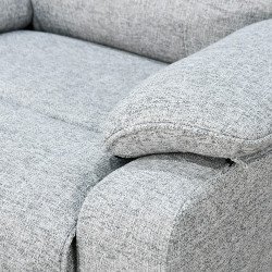 كرسي استرخاء فاخر هزار دوار بحامل جوال رمادي