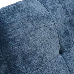 كرسي استرخاء فخم هزاز دوار مع حامل جوال أزرق