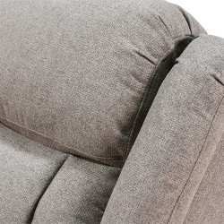 كرسي استرخاء هزاز دوار قماشي مودرن بني