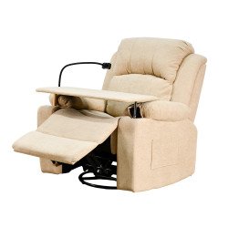 كرسي استرخاء مودرن هزار دوار بحامل جوال مع طاولة بيج