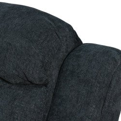 كرسي استرخاء فخم هزاز دوار بحامل جوال أسود