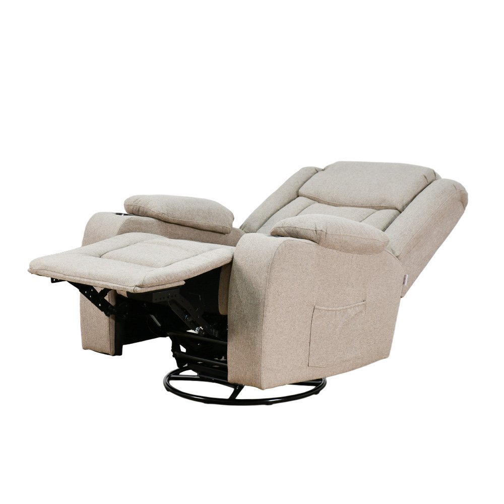 كرسي استرخاء فاخر هزاز دوار بتصميم مودرن كافيه