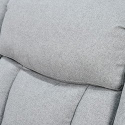 كرسي استرخاء فاخر هزاز دوار بتصميم مودرن رمادي