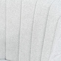 كرسي بار عصري قماش بقاعدة معدنية رمادي فضي