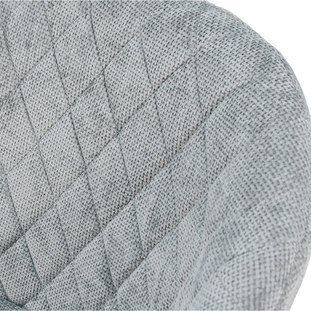 كرسي مفرد مودرن قماشي بقاعدة معدنية رمادي كرسي مفرد مودرن قماشي بقاعدة معدنية رمادي