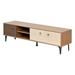 وحدة تلفاز مودرن خشبية بتصميم عصري 160 سم