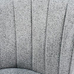 كرسي بار عصري قماش بقاعدة معدنية رمادي