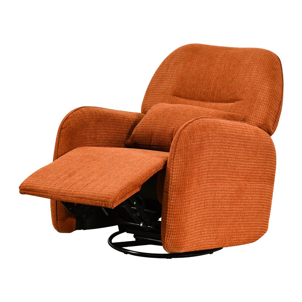 كرسي استرخاء فخم هزاز دوار قماشي مودرن هافان