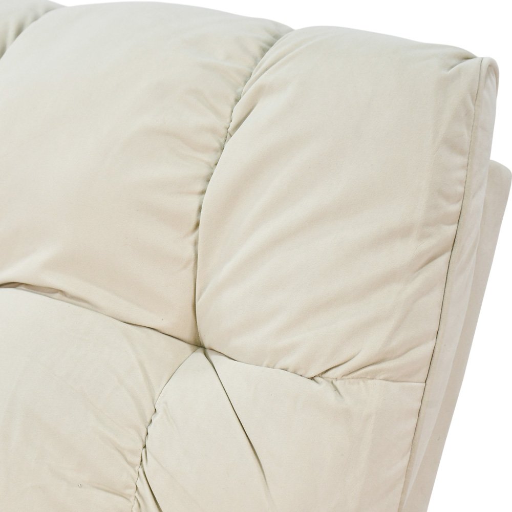 كرسي استرخاء فخم هزاز دوار بحامل جوال بيج