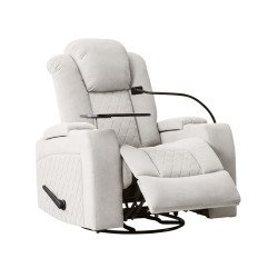 كرسي استرخاء هزار دوار بحامل جوال مع رف طاولة كرسي استرخاء هزار دوار بحامل جوال مع رف طاولة