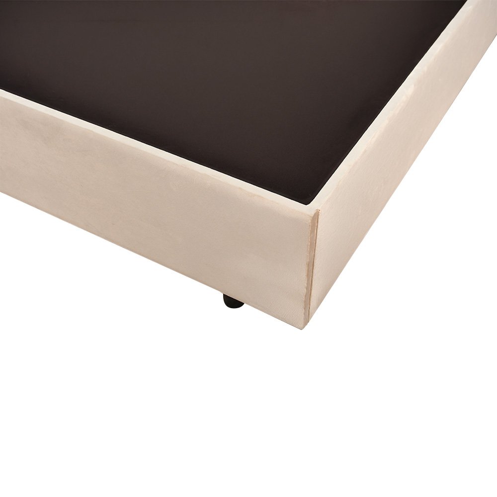 سرير خشبي بتنجيد مخملي فاخر 180×200سم