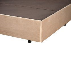 سرير خشبي بتنجيد مخملي فاخر 180×200سم سرير خشبي بتنجيد مخملي فاخر 180×200سم