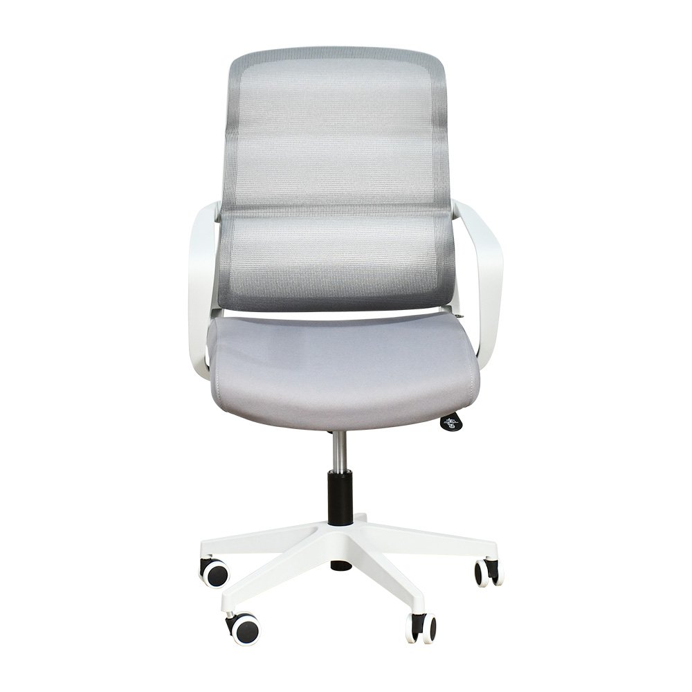 كرسي مكتب مودرن دوار قابل للتعديل رمادي