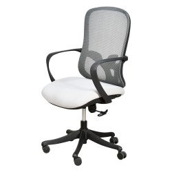 كرسي مكتب مودرن دوار قابل للتعديل رمادي