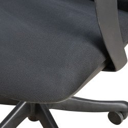 كرسي مكتب مودرن دوار قابل للتعديل أسود