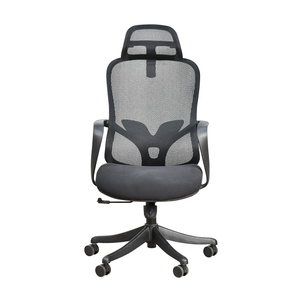 كرسي مكتب مودرن دوار قابل للتعديل أسود