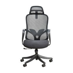 كرسي مكتب مودرن دوار قابل للتعديل أسود