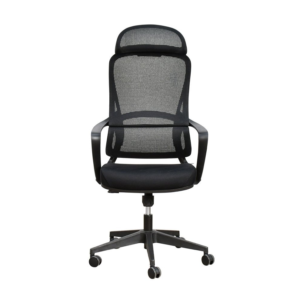 كرسي مكتب مودرن دوار قابل للتعديل أسود