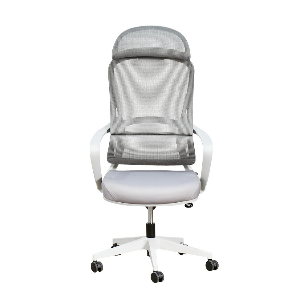 كرسي مكتب مودرن دوار قابل للتعديل رمادي