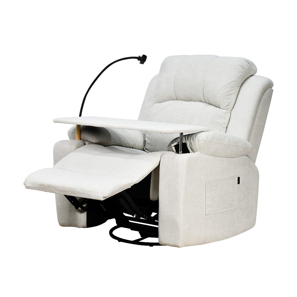 كرسي استرخاء مودرن هزار دوار بحامل جوال مع طاولة مدمجة