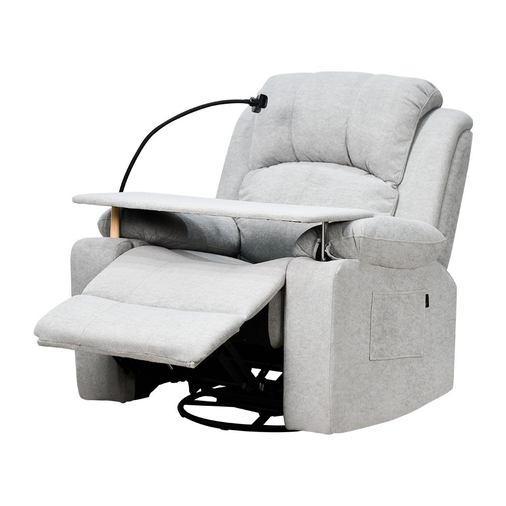 كرسي استرخاء مودرن هزار دوار بحامل جوال مع طاولة مدمجة