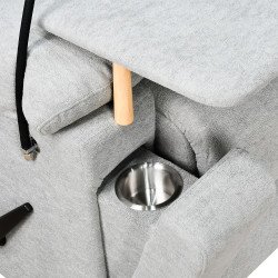 كرسي استرخاء مودرن هزار دوار بحامل جوال مع طاولة مدمجة