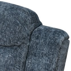 كرسي استرخاء فخم هزاز دوار بحامل جوال كحلي