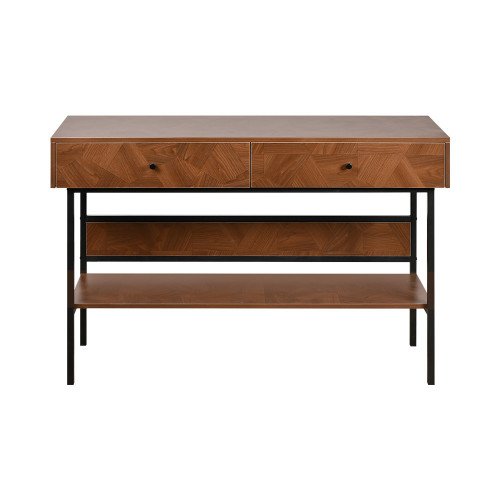 مدخل استقبال عصري خشب بأدراج ورف تخزين بني