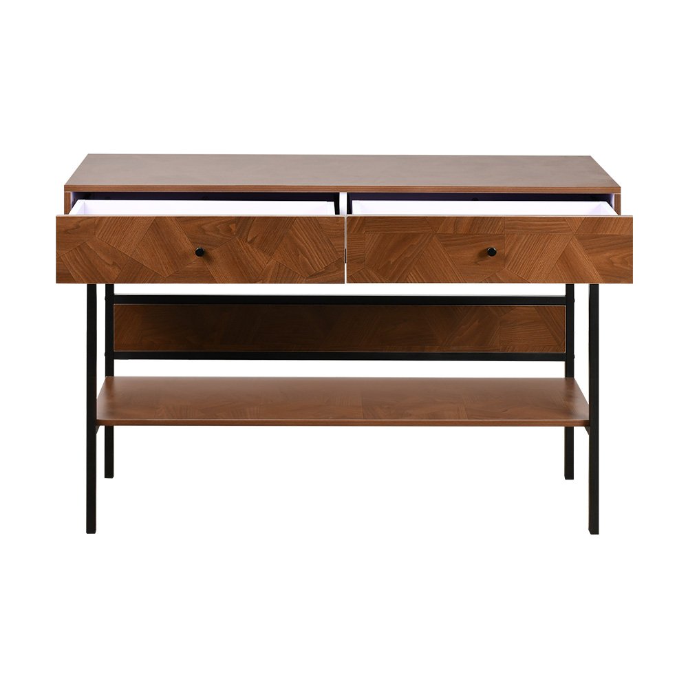 مدخل استقبال عصري خشب بأدراج ورف تخزين بني