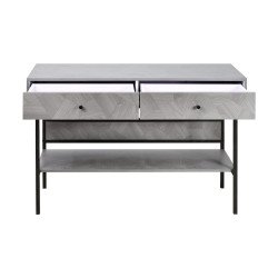 مدخل استقبال عصري خشب بأدراج ورف تخزين رمادي