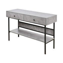 مدخل استقبال عصري خشب بأدراج ورف تخزين رمادي