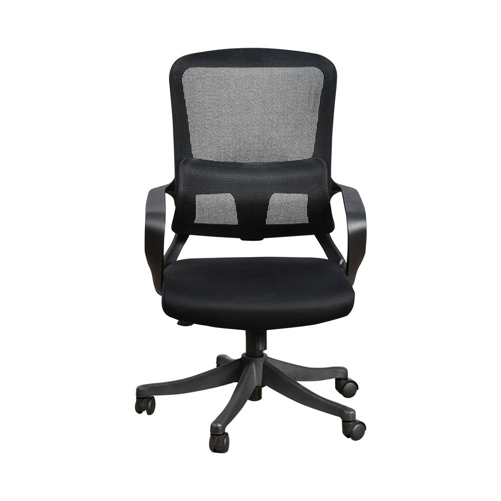 كرسي مكتب مودرن دوار قابل للتعديل أسود