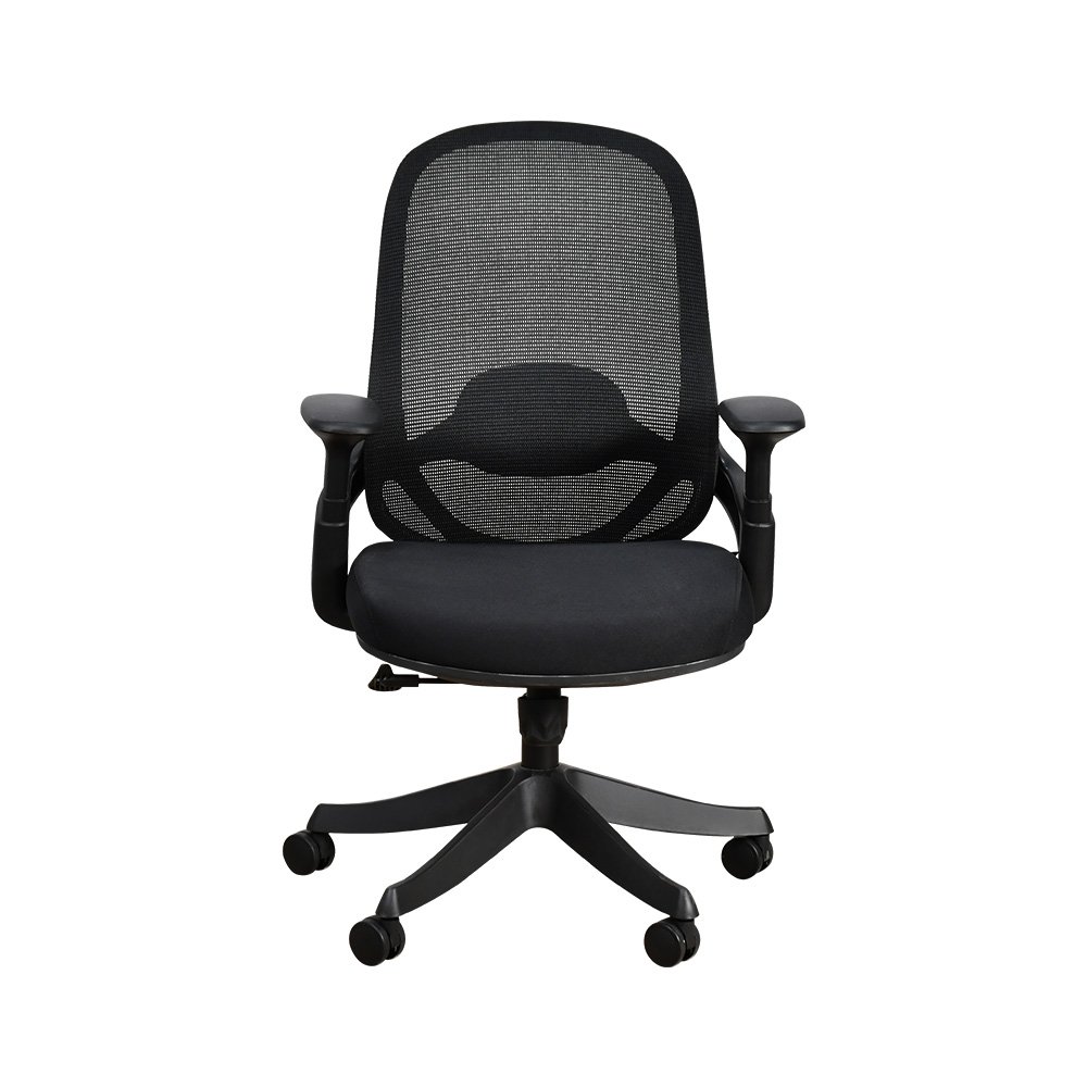 كرسي مكتب مودرن دوار قابل للتعديل أسود