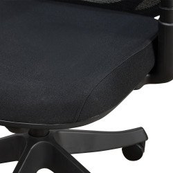 كرسي مكتب مودرن دوار قابل للتعديل أسود