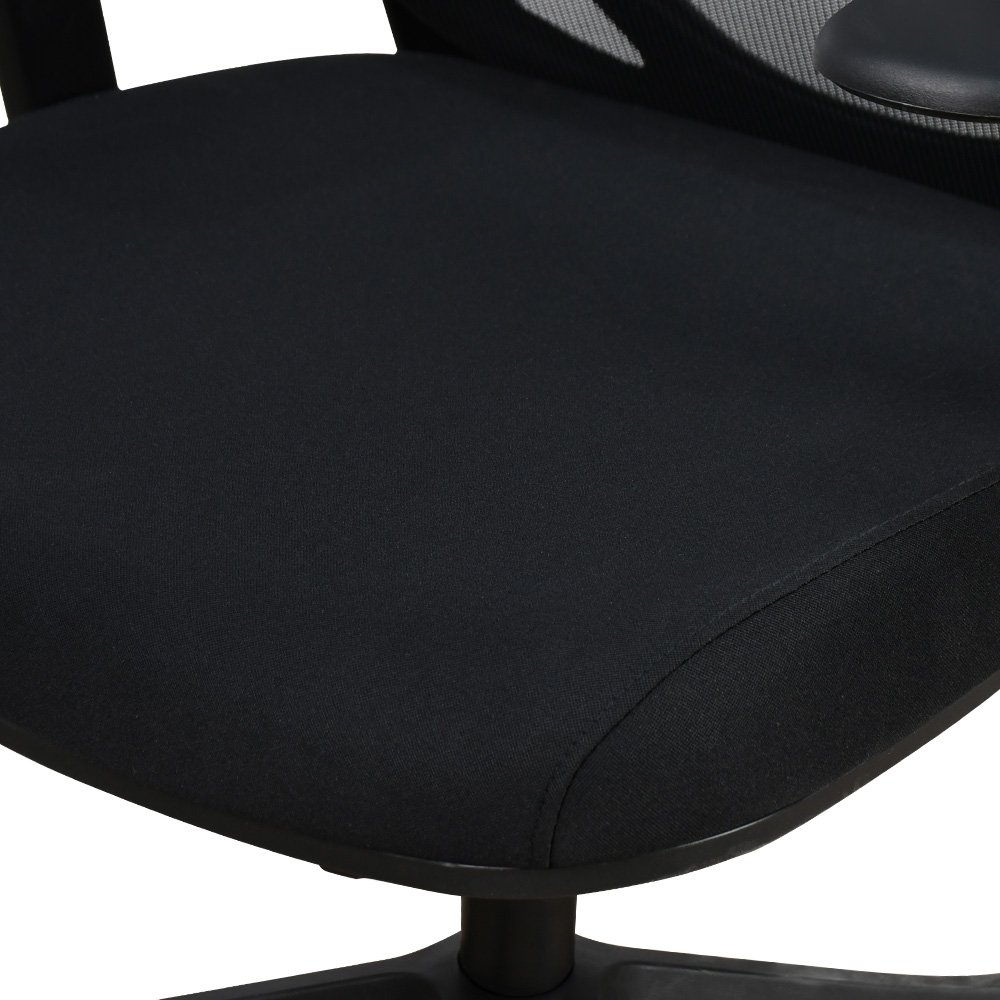 كرسي مكتب مودرن دوار قابل للتعديل أسود