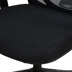 كرسي مكتب مودرن دوار قابل للتعديل أسود