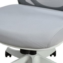 كرسي مكتب مودرن دوار قابل للتعديل رمادي